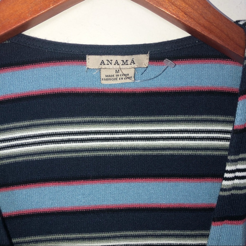 Anama Striped Wrap Top - Picture 4 of 6